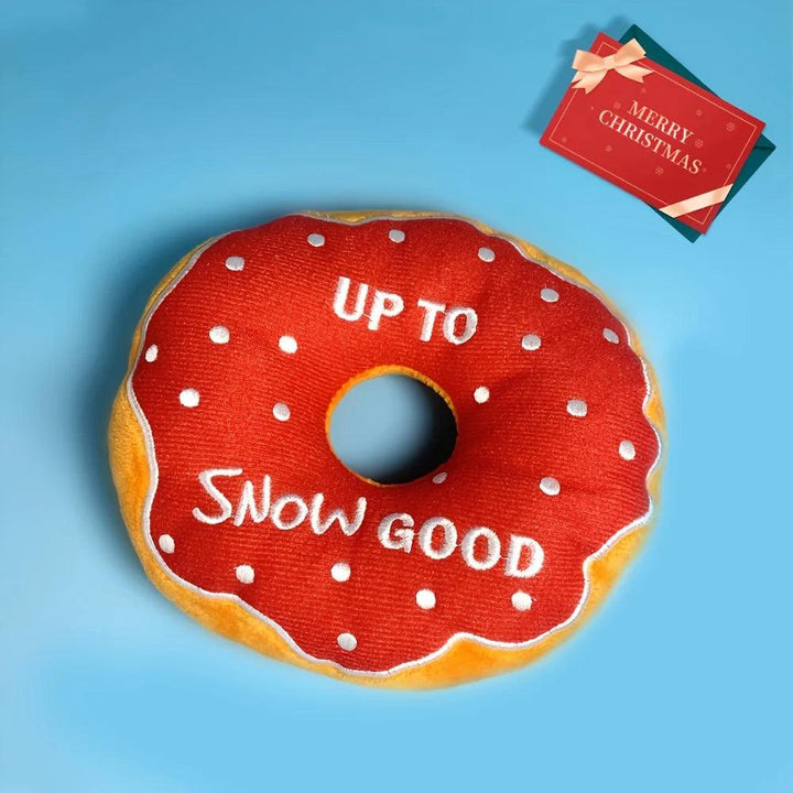 Christmas Plush Donut Pet Toy - themiraclebrands.com