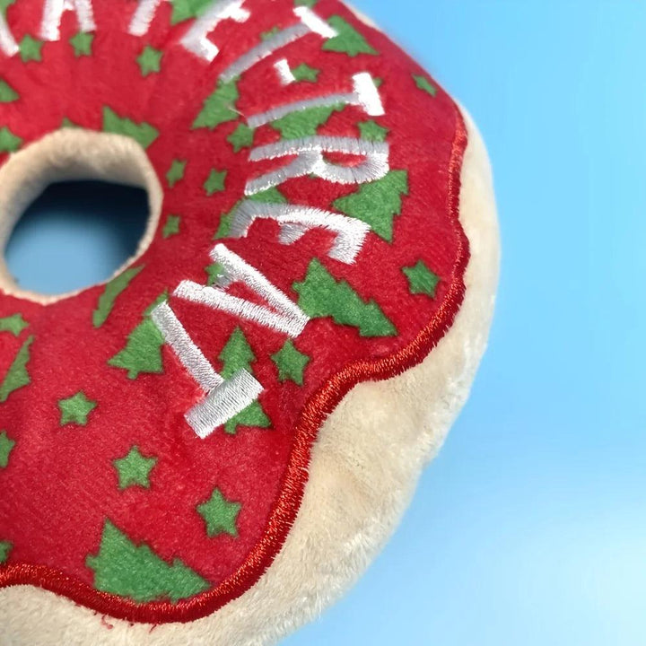 Christmas Plush Donut Pet Toy - themiraclebrands.com