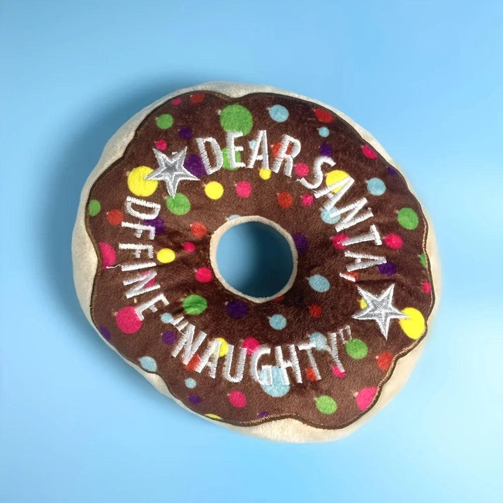 Christmas Plush Donut Pet Toy - themiraclebrands.com