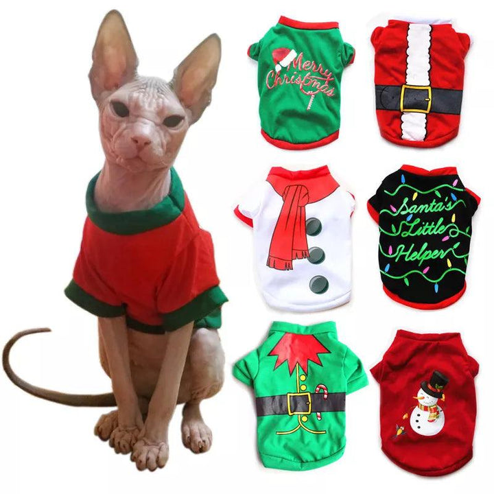 Christmas Printed Pet Costume Pure Cotton - themiraclebrands.com