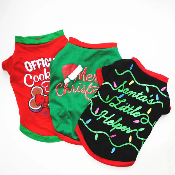 Christmas Printed Pet Costume Pure Cotton - themiraclebrands.com