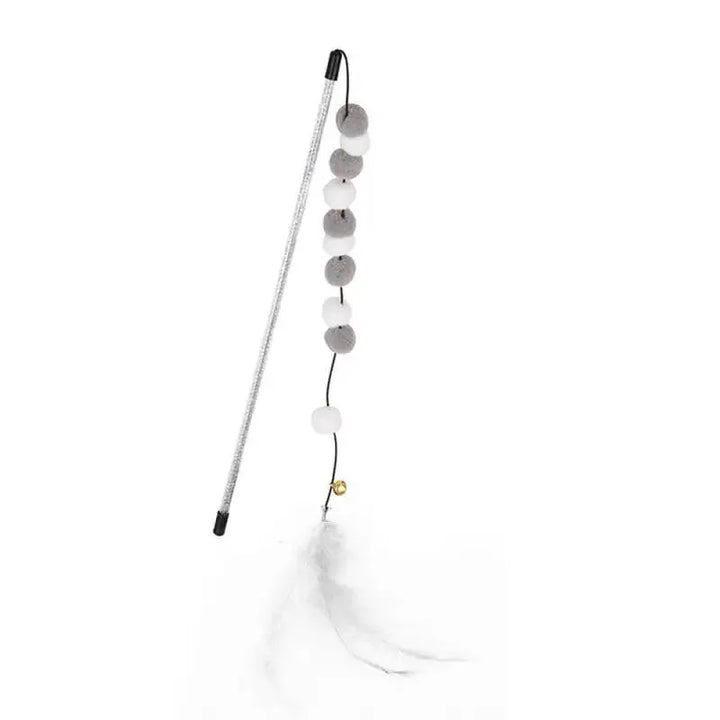 Color-Matching Pompon Cat Teaser Stick - themiraclebrands.com