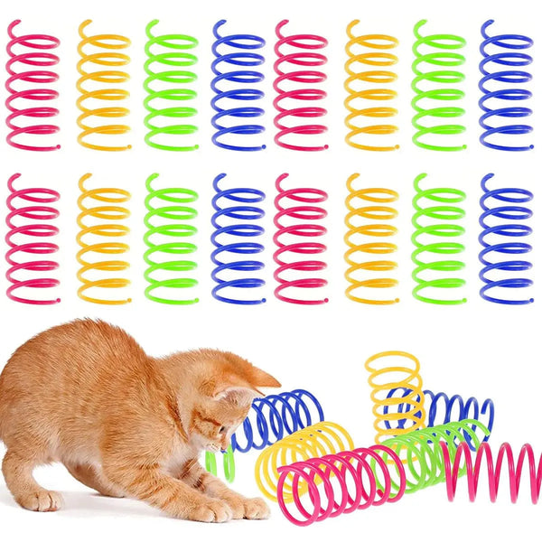 Colorful Cat Spring Toys 80pcs Pack - themiraclebrands.com