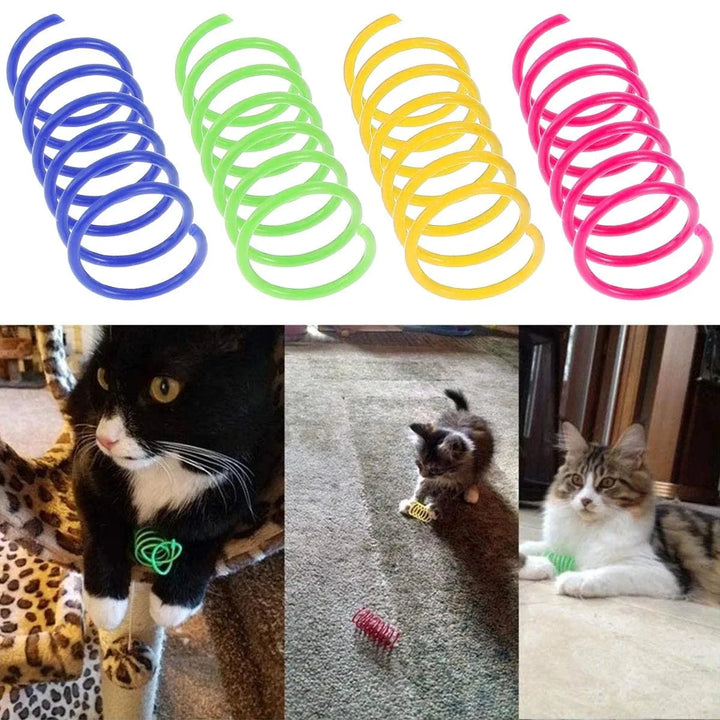 Colorful Cat Spring Toys 80pcs Pack - themiraclebrands.com