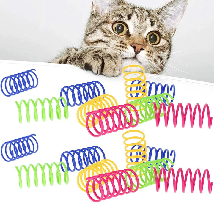 Colorful Cat Spring Toys 80pcs Pack - themiraclebrands.com