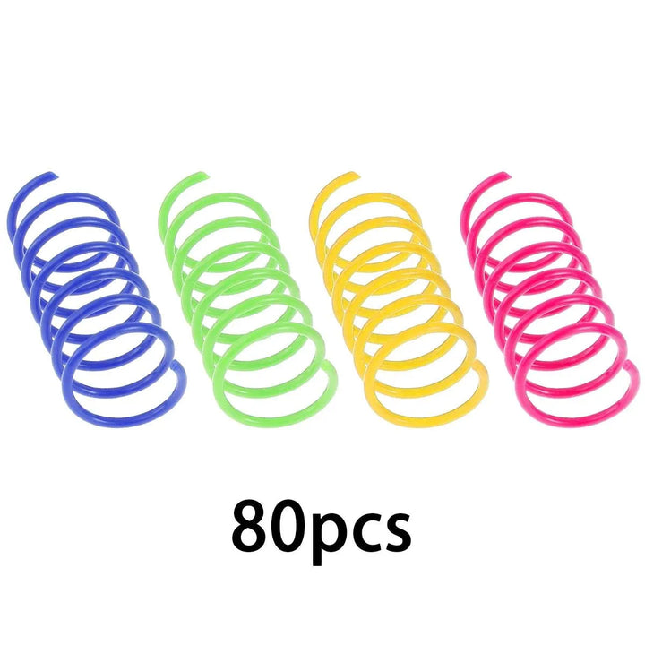 Colorful Cat Spring Toys 80pcs Pack - themiraclebrands.com