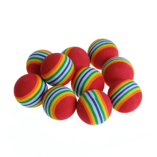 Colorful Fun 10-Piece Rainbow Balls Set - themiraclebrands.com