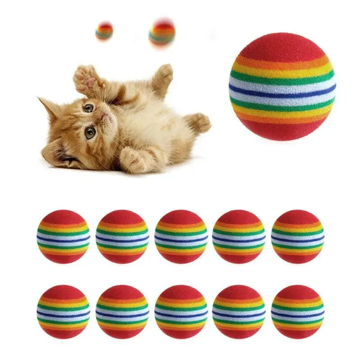 Colorful Fun 10-Piece Rainbow Balls Set - themiraclebrands.com