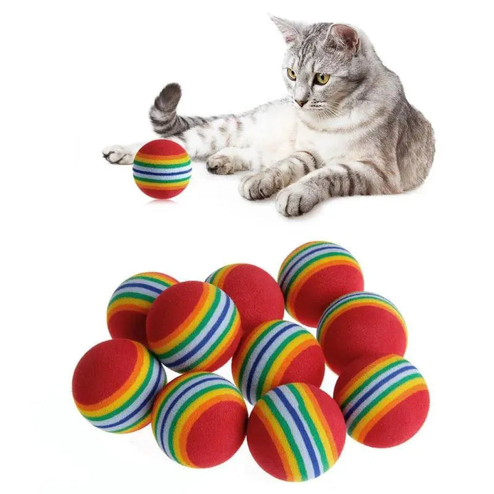 Colorful Fun 10-Piece Rainbow Balls Set - themiraclebrands.com