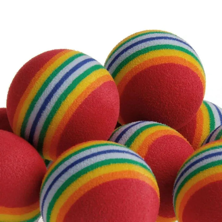 Colorful Fun 10-Piece Rainbow Balls Set - themiraclebrands.com