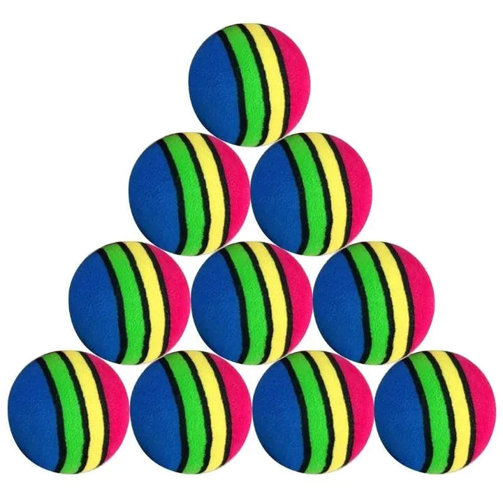 Colorful Fun 10-Piece Rainbow Balls Set - themiraclebrands.com