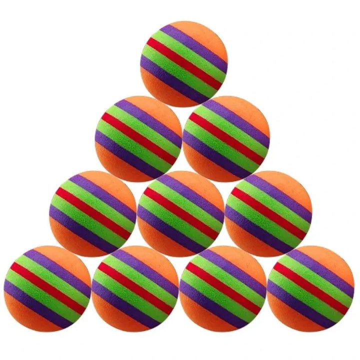 Colorful Fun 10-Piece Rainbow Balls Set - themiraclebrands.com