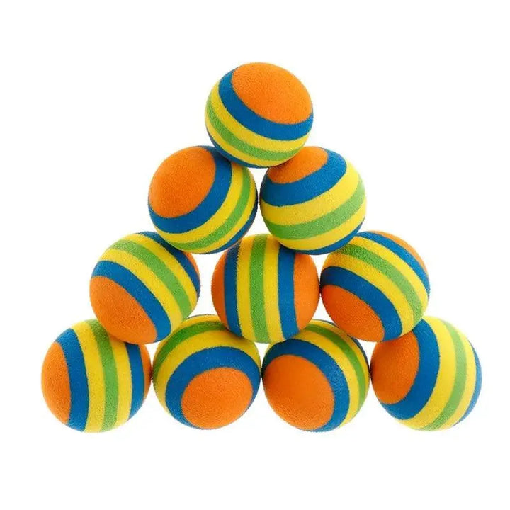 Colorful Fun 10-Piece Rainbow Balls Set - themiraclebrands.com