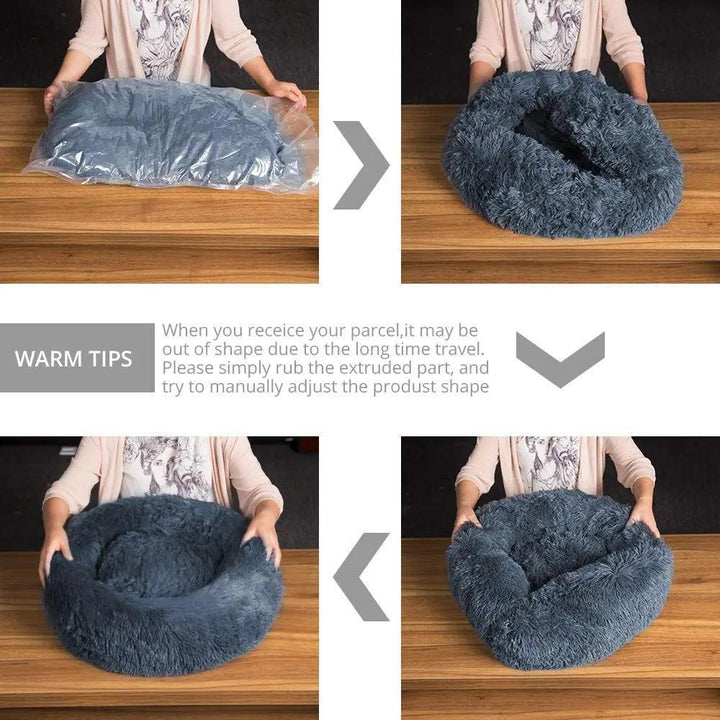 Cozy Donut Dog Bed - themiraclebrands.com