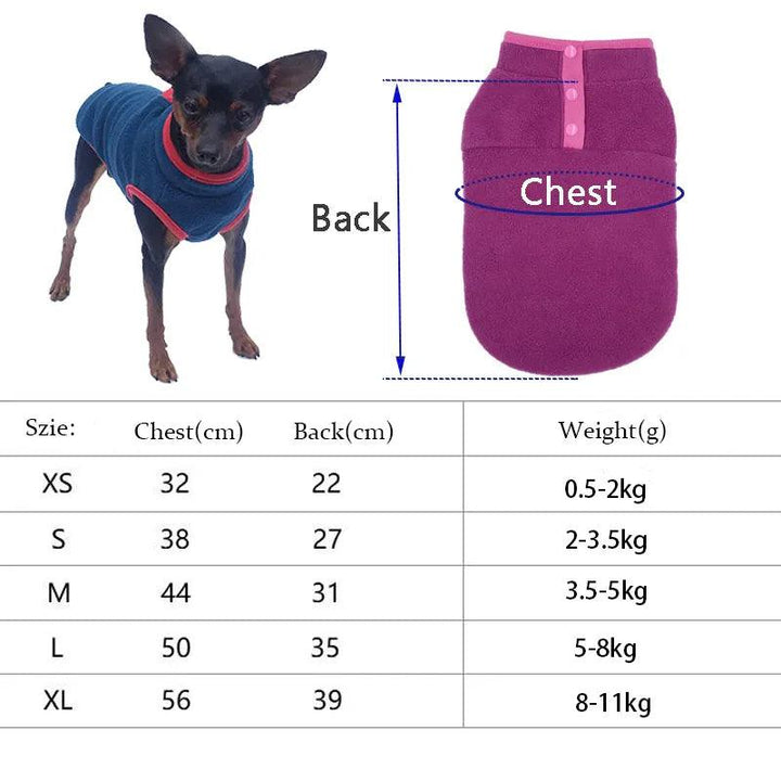 Cozy Fleece Dog Vest for Spring and Autumn - themiraclebrands.com