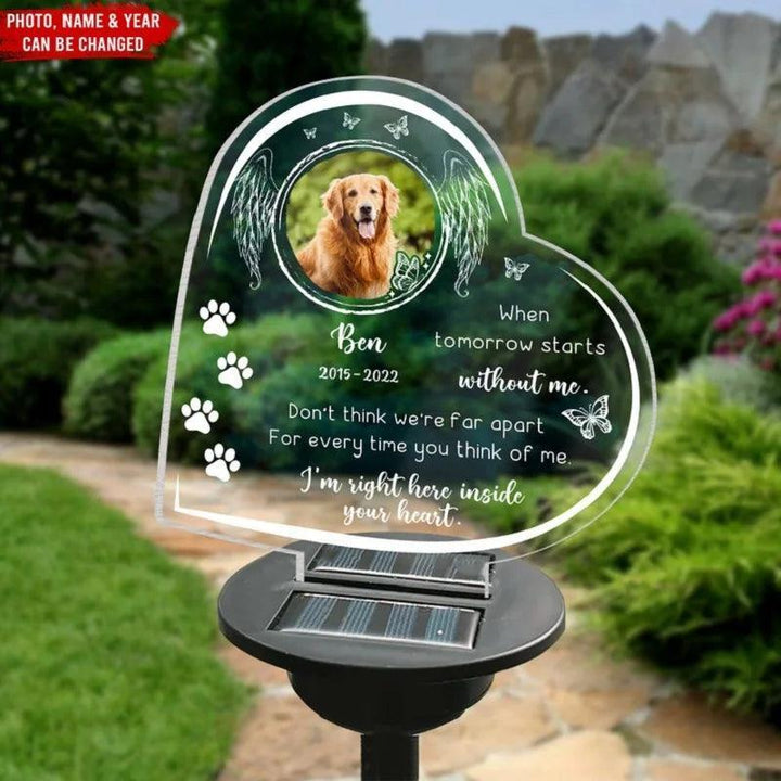 Custom 3D Lamp Pet Memorial Gifts Solar Light Base - themiraclebrands.com