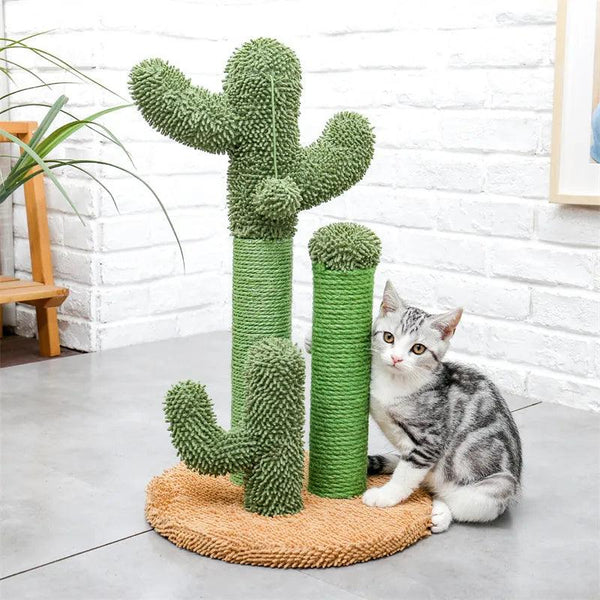 Cute Cactus Cat Tree with Scratcher Posts - themiraclebrands.com