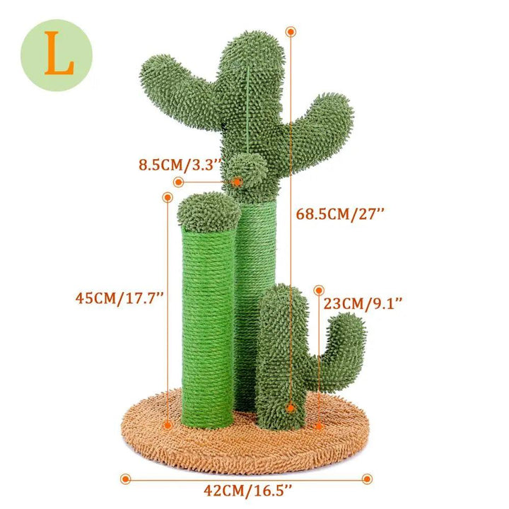 Cute Cactus Cat Tree with Scratcher Posts - themiraclebrands.com