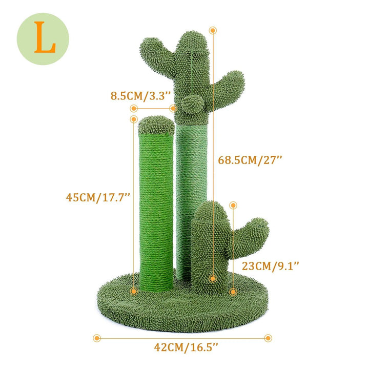 Cute Cactus Cat Tree with Scratcher Posts - themiraclebrands.com