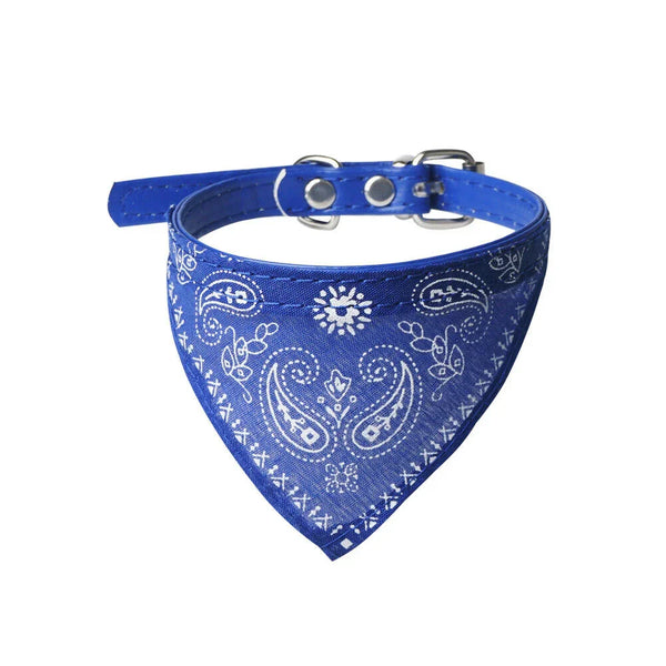 Blue Dog Bandana with Adjustable Collar