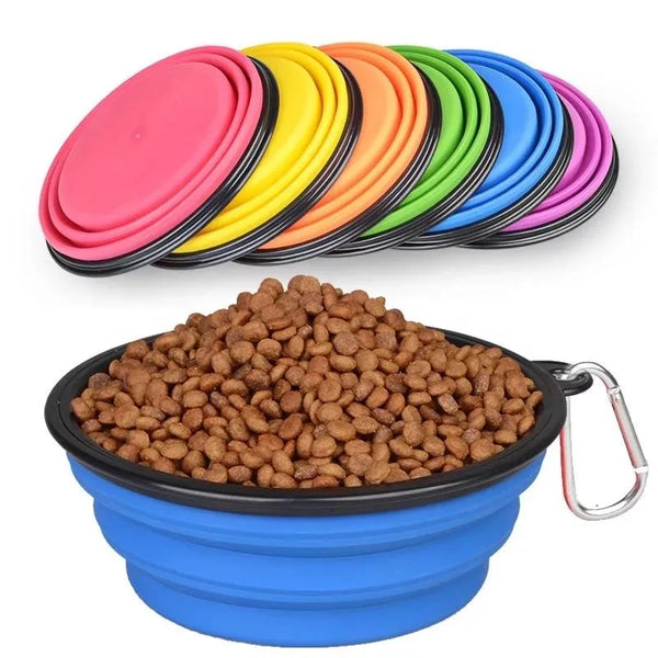 Collapsible Silicone Travel Pet Bowl – 1000ml