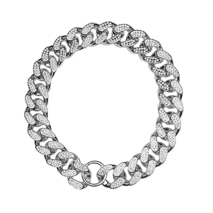 Diamond Inlay Dog Collar Stylish Pet Accessory - themiraclebrands.com