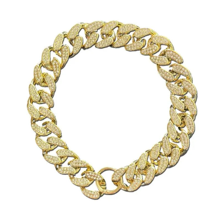 Diamond Inlay Dog Collar Stylish Pet Accessory - themiraclebrands.com