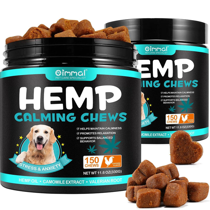 Dog Anxiety Relief Hemp Chews - themiraclebrands.com