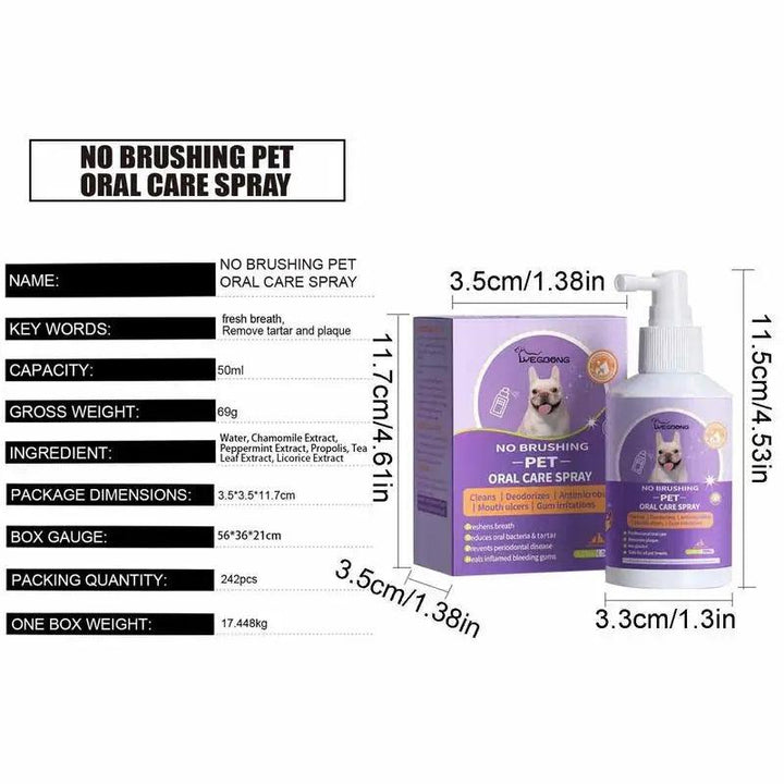 Dog Breath Spray 50ml - themiraclebrands.com