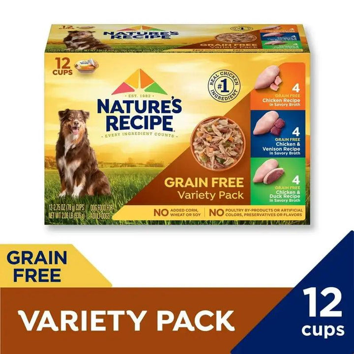 Dog Food Variety Pack 12x2.75 oz - themiraclebrands.com