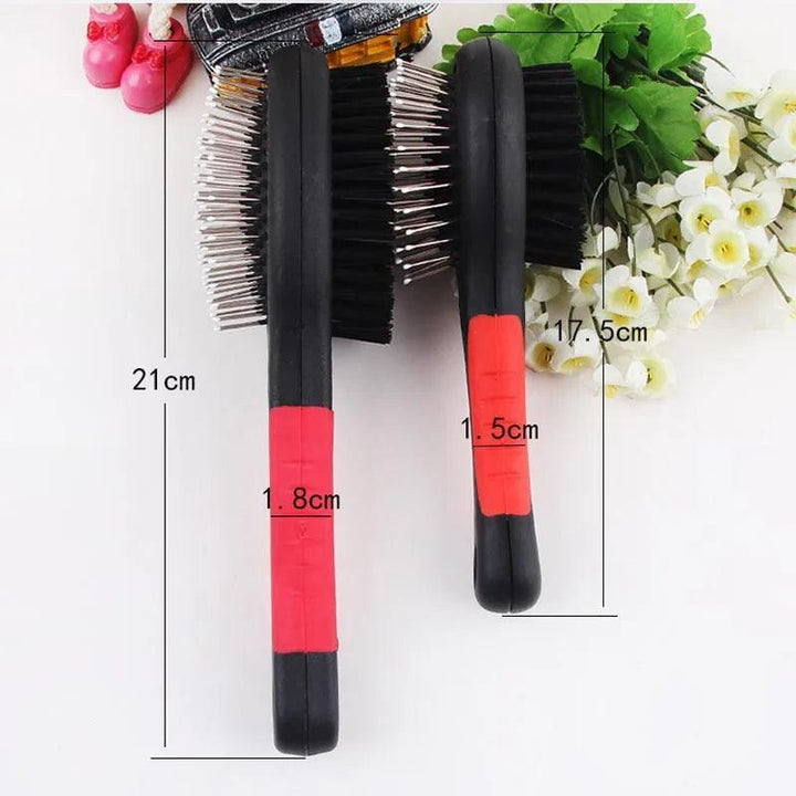 Double-Faced Long Hair Pet Comb Brush - themiraclebrands.com