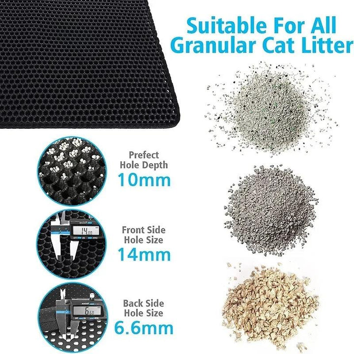 Double Layer Non-Slip Cat Litter Mat - themiraclebrands.com