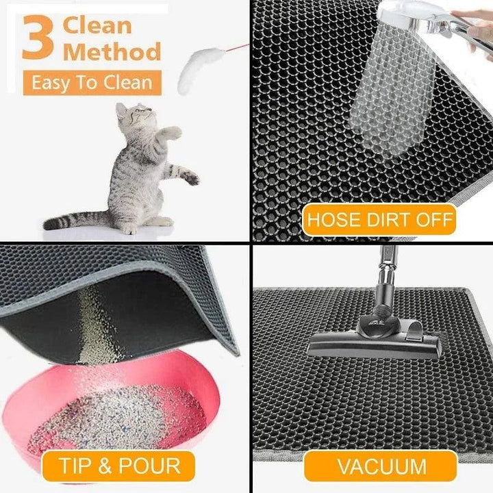 Double Layer Non-Slip Cat Litter Mat - themiraclebrands.com