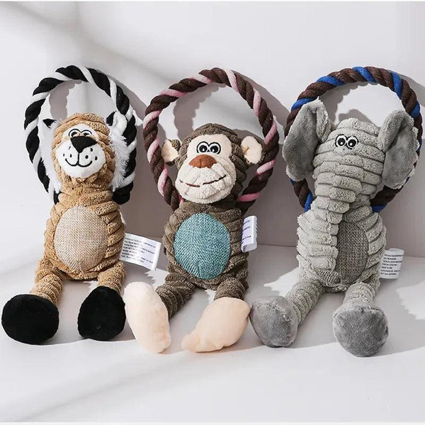 Durable Bite-Resistant Squeaky Dog Plush Toys - themiraclebrands.com