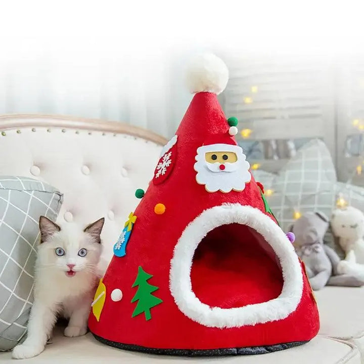 Durable Christmas Cat Hut Cottage - themiraclebrands.com