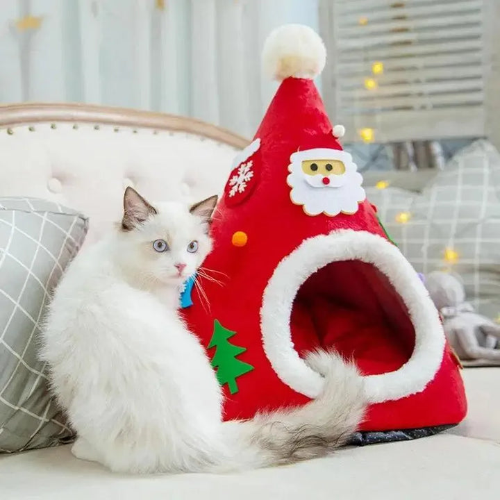 Durable Christmas Cat Hut Cottage - themiraclebrands.com