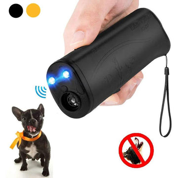 Effective Handheld Ultrasonic Dog Repeller with LED Light - Pet Training & Anti-Barking Device - themiraclebrands.com