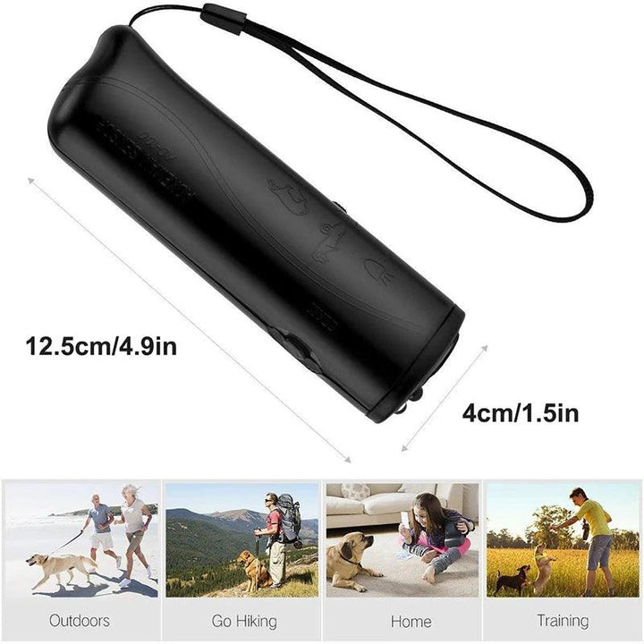 Handheld Ultrasonic Dog Repeller LED Light - themiraclebrands.com