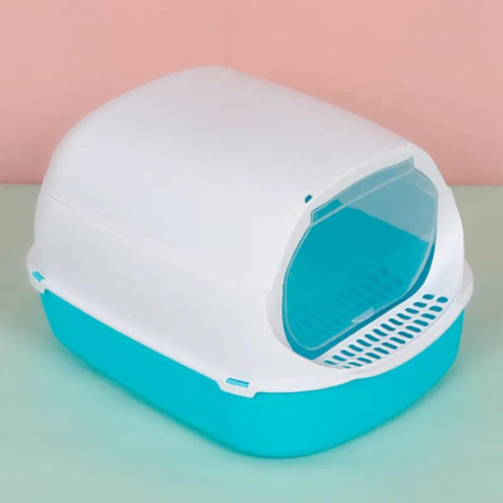 Enclosed Anti-Splash Pet Litter Tray - themiraclebrands.com