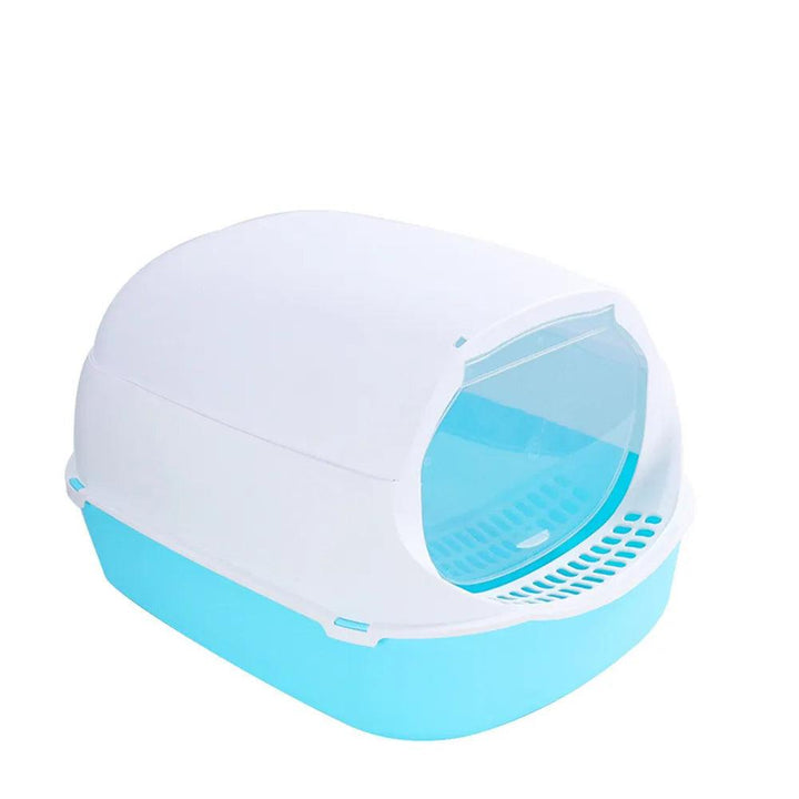 Enclosed Anti-Splash Pet Litter Tray - themiraclebrands.com