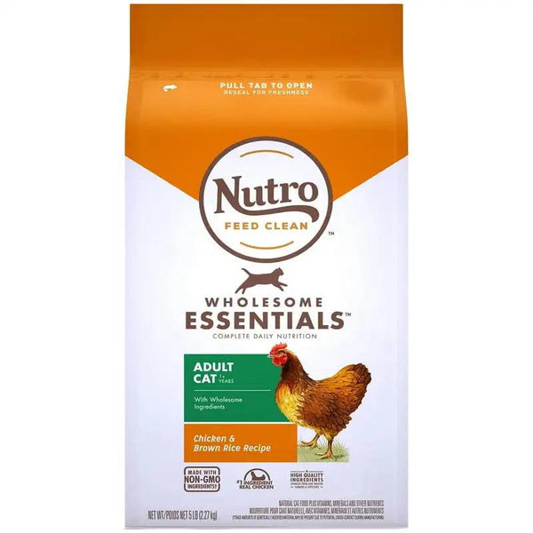 Essentials Cat Food Chicken & Brown Rice 5 lb Bag - themiraclebrands.com