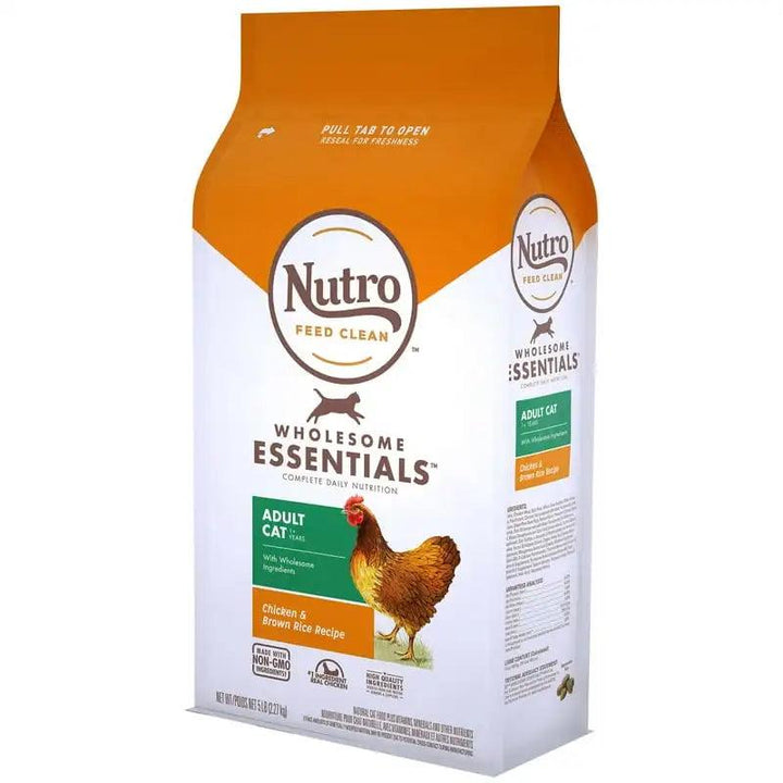 Essentials Cat Food Chicken & Brown Rice 5 lb Bag - themiraclebrands.com