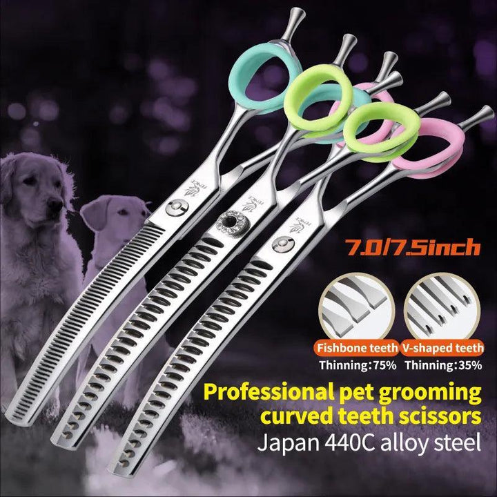 Fenice Curved Grooming Shears 7.0/7.5 inch - themiraclebrands.com