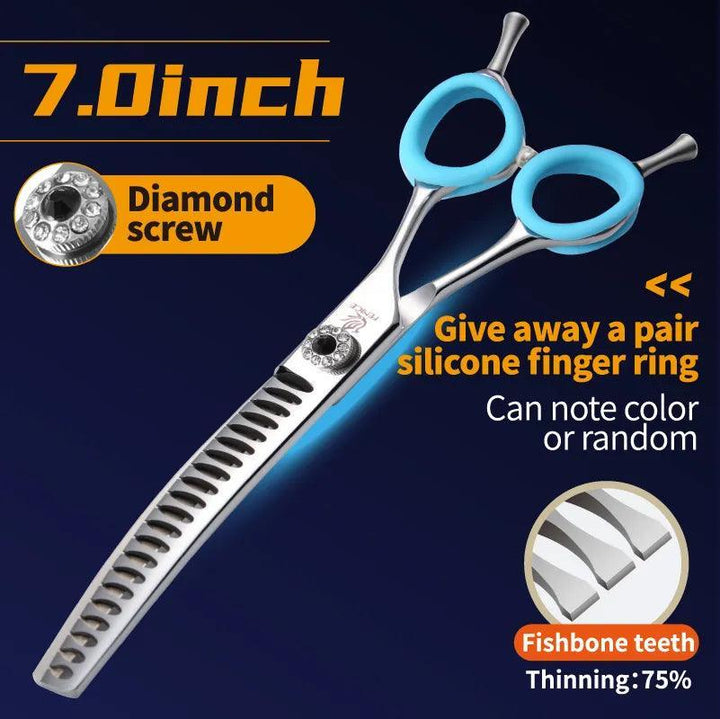 Fenice Curved Grooming Shears 7.0/7.5 inch - themiraclebrands.com