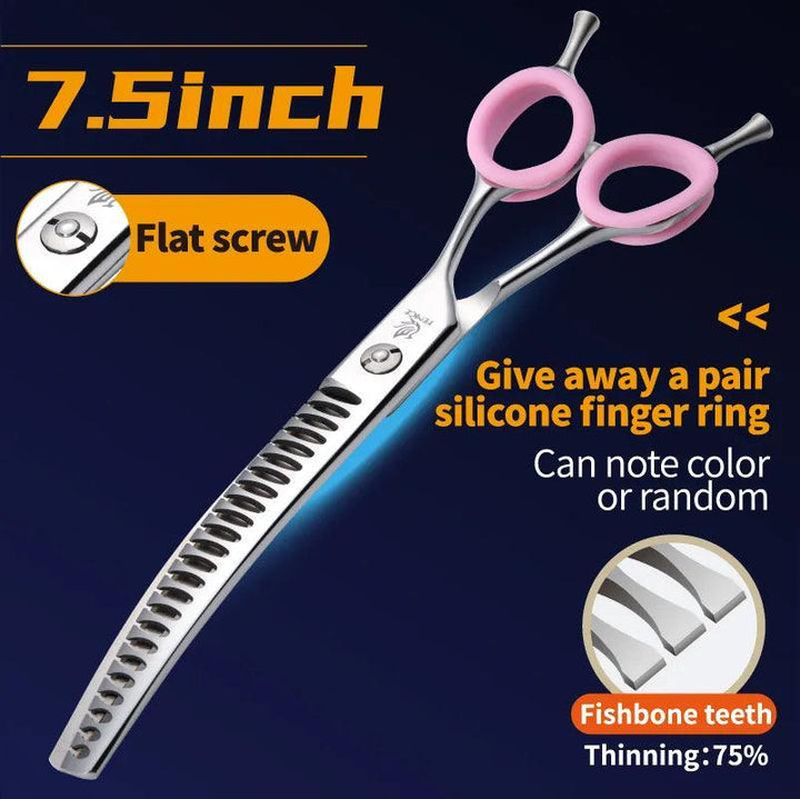 Fenice Curved Grooming Shears 7.0/7.5 inch - themiraclebrands.com