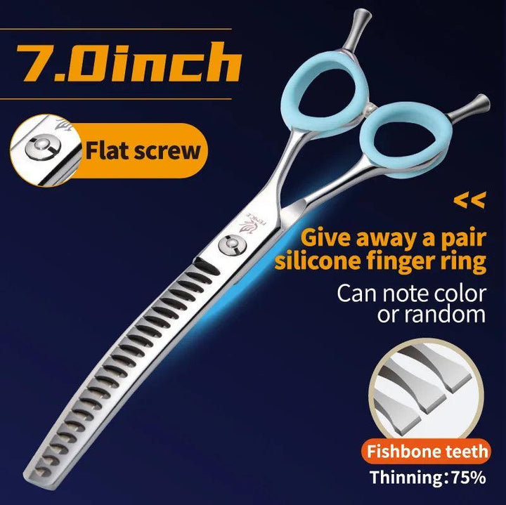 Fenice Curved Grooming Shears 7.0/7.5 inch - themiraclebrands.com