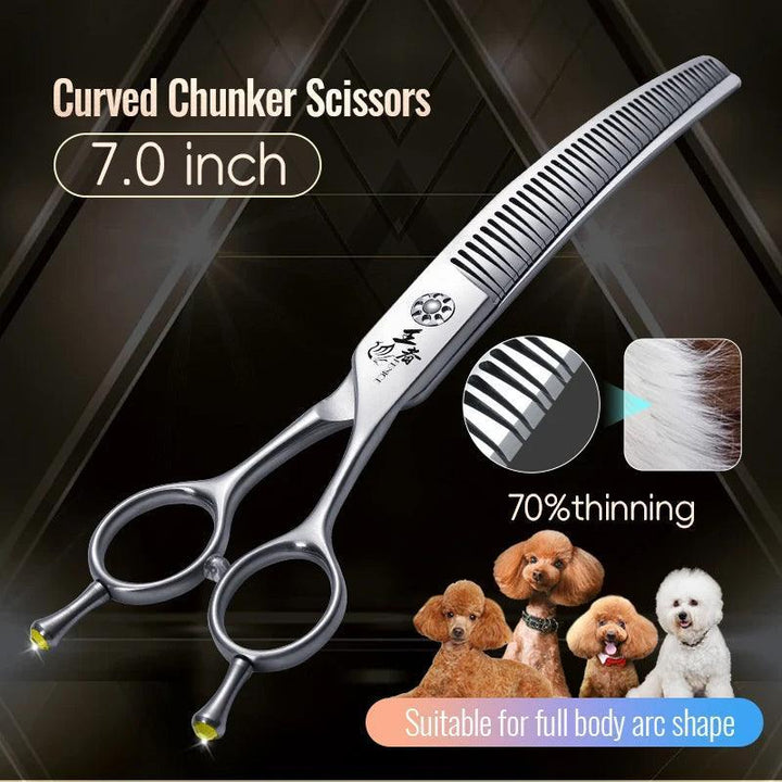 Fenice Curved Grooming Shears 7.0/7.5 inch - themiraclebrands.com