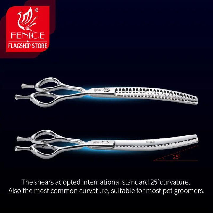 Fenice Curved Grooming Shears 7.0/7.5 inch - themiraclebrands.com