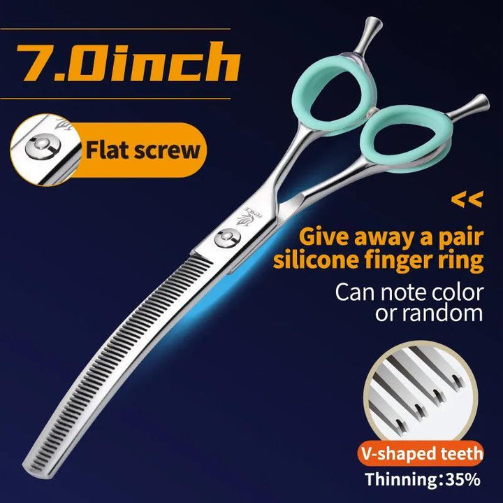 Fenice Curved Grooming Shears 7.0/7.5 inch - themiraclebrands.com