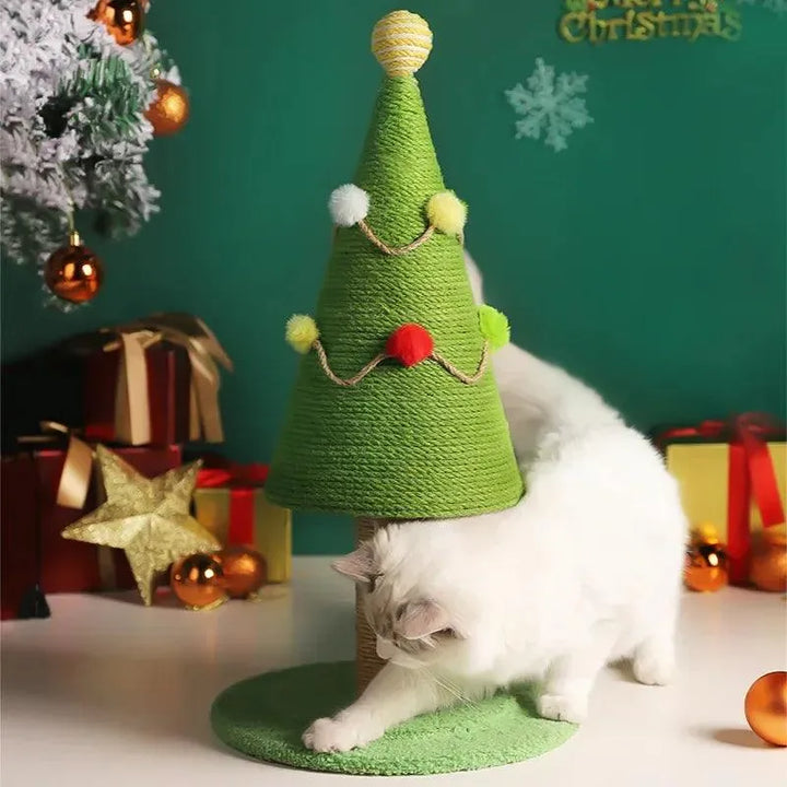 Festive Cat Tree Sisal Scratcher Climbing Frame - themiraclebrands.com